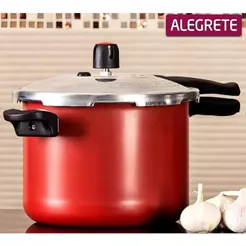 Panela Pressão Fechamento Externo Revestimento Anti-Aderente Alegrete Diversas cores 4,5 l