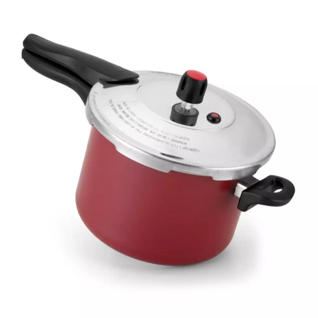 Panela De Pressão 4,5 Litros Antiaderente Teflon Com Tampa Externa Cinza PROMOÇAO — imagem 1