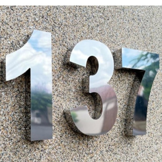 Números Residencial Aço Inox Espelhado 20cm em Oferta na Shopee
