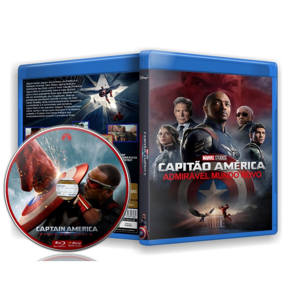 Filme Bluray: Capitão América Admirável Mundo Novo (2025) - DUBLADO E Legendado  (SEM ESTOJO)