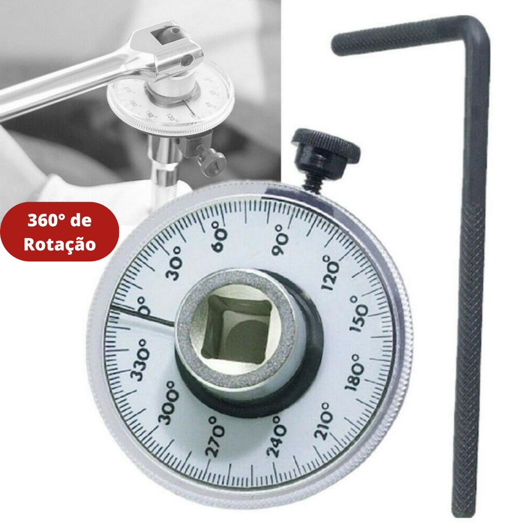 Transferidor De Grau P/ Torquímetro Torque Angular 1/2 360º Medidor de Angulo em Oferta na Shopee