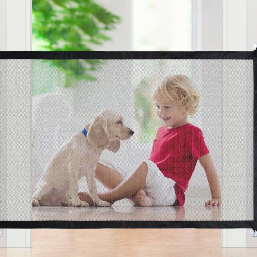 Cerca para Gatos e Cães Tela Divisória para Portas Com Gancho Tamanho Grande 180*72CM