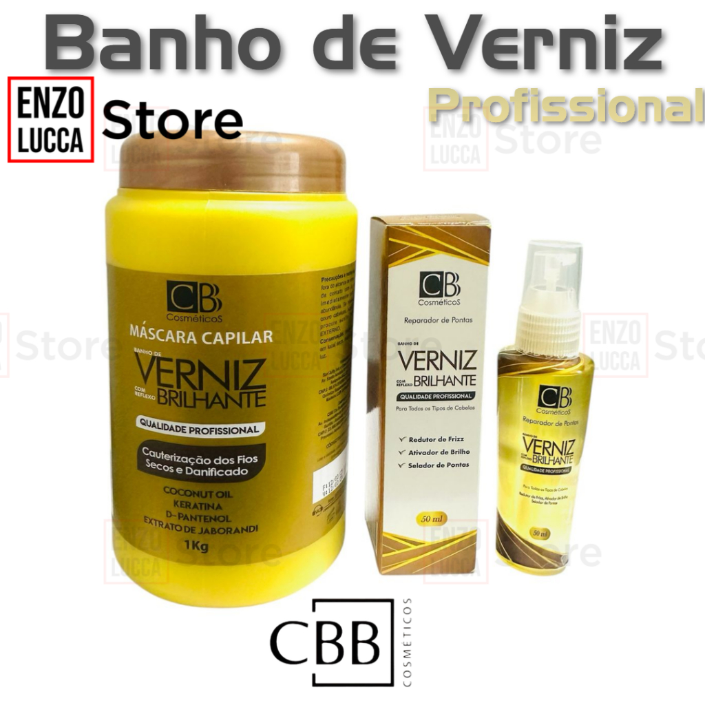 Banho de Verniz Com Reflexo Brilhante CBB Cosméticos em Oferta na Shopee