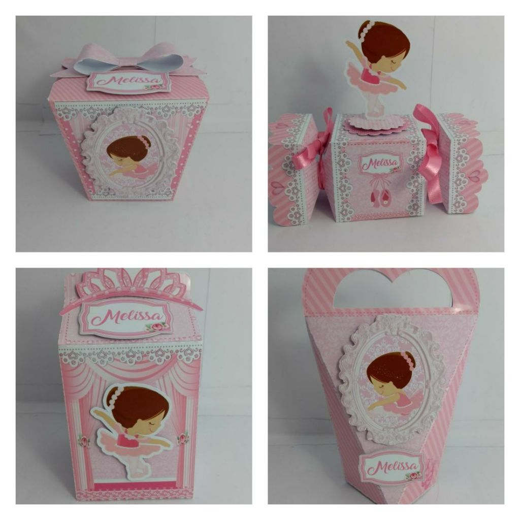 Personalizados Bailarina Kit Festa- Aniversario- Lembrancinha Personalizada- Montadas