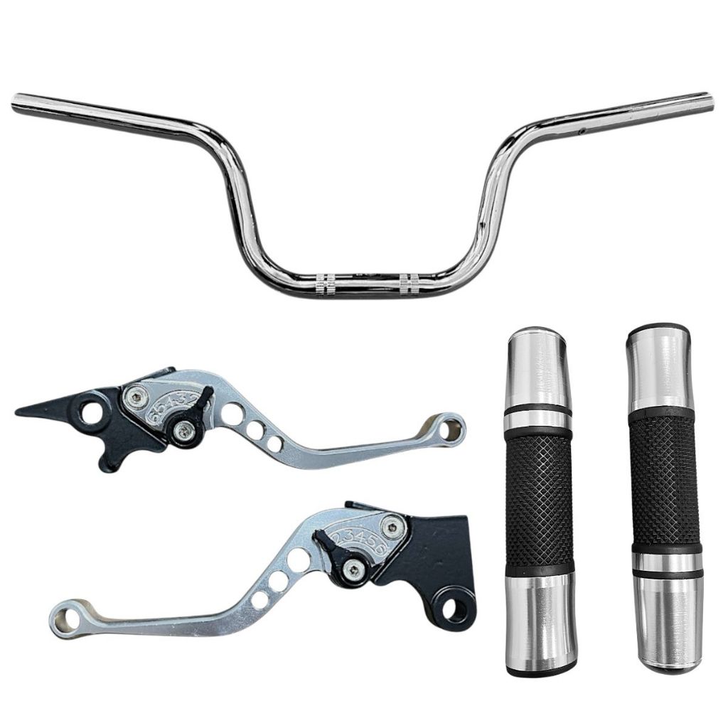 Kit Par Manete + Manopla Júpiter + Guidão Cb 250F Twister Cg 150 Esd Freio A Disco