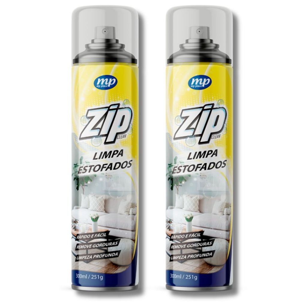 Kit 2 limpa estofados zip 300ml my place