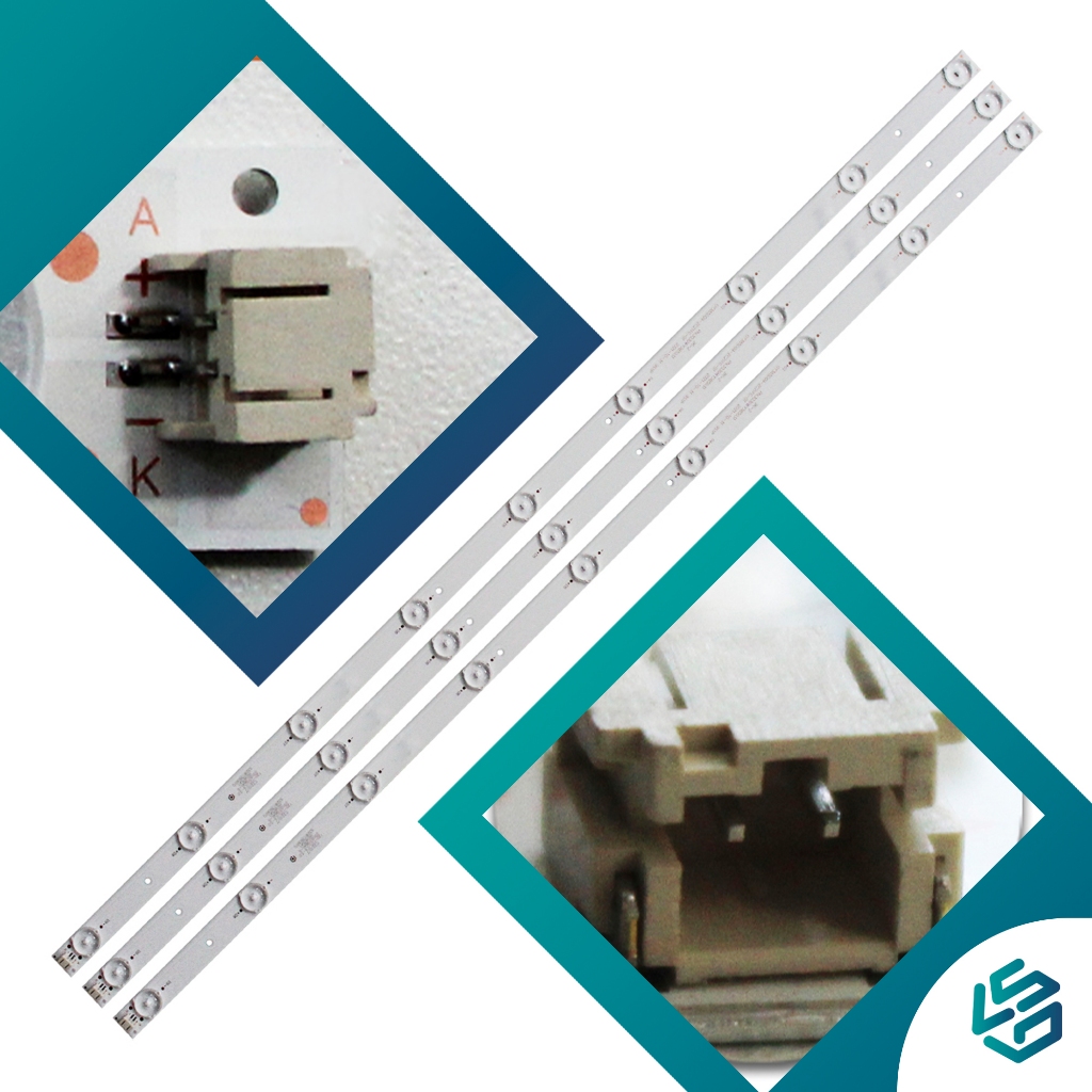 Kit 3 Barras De Led Compatível Ph39n86d Ph39n86dsgw Ph39n86 em Oferta na Shopee