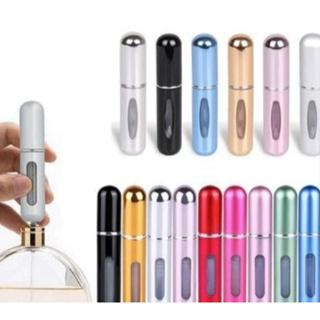 Kit 6/12 Unidades Porta Perfume Recarregavel Portatil Spray 5ml em Oferta na Shopee
