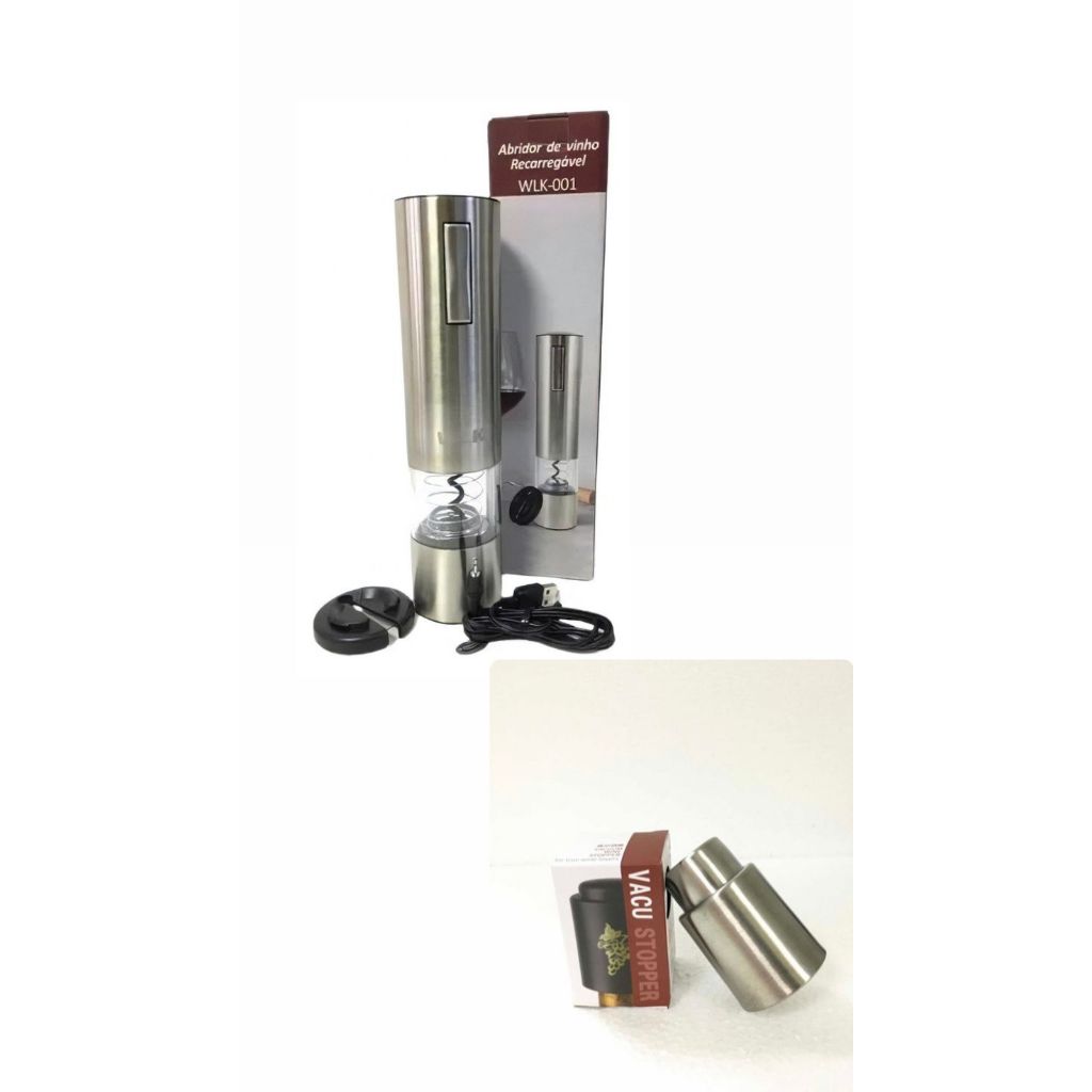Abridor de vinho elétrico WLK001 inox