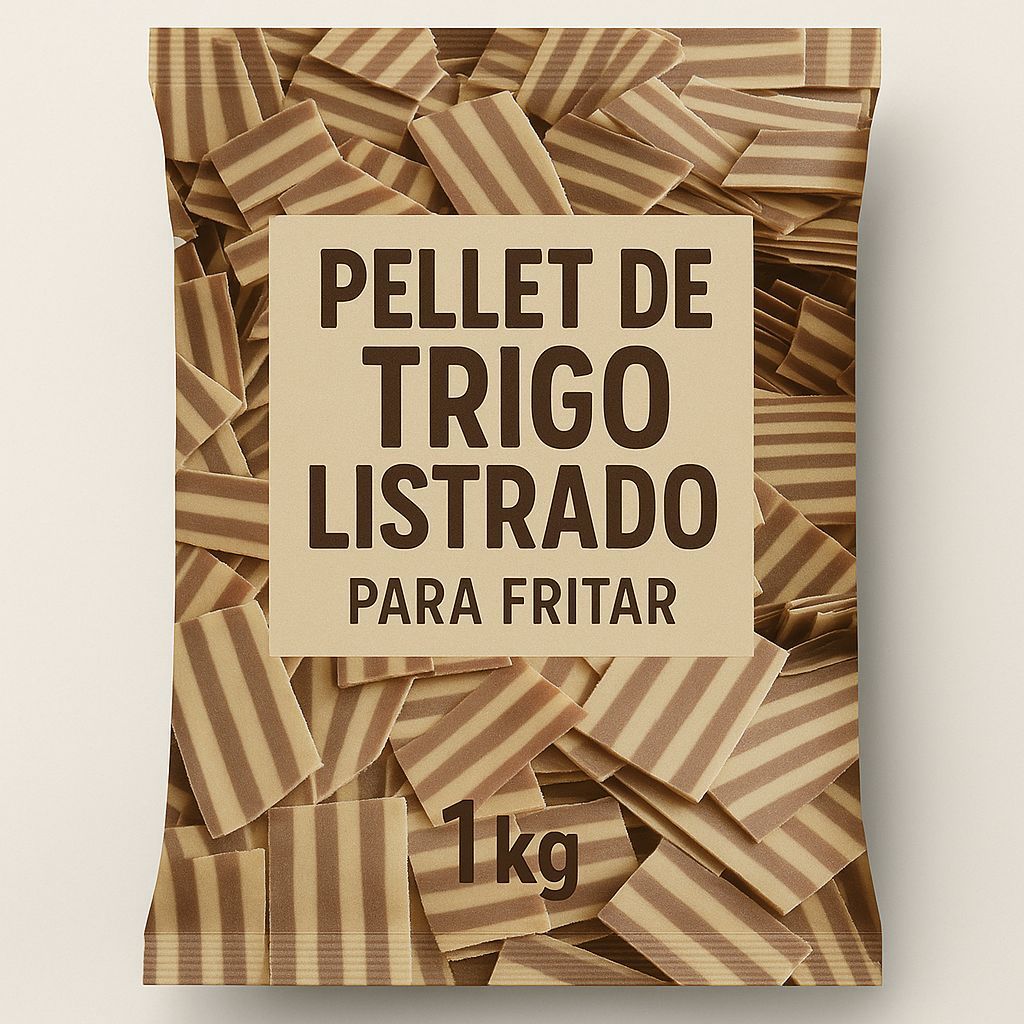 PELLETS DE TRIGO LISTRADA PURURUCA 1KG PARA FRITAR SNACKS FESTAS em Oferta na Shopee