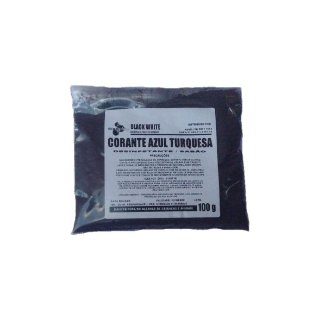 Corante AZUL TURQUESA 100 G ( detergente/ sabão/ desinfetante)