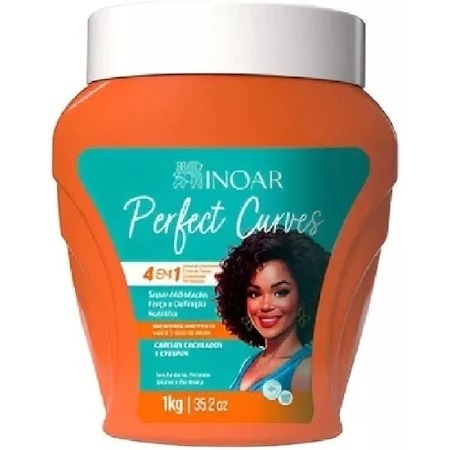 Inoar Creme Capilar Poder Das Vitaminas Perfect Curves 1kg em Oferta na Shopee