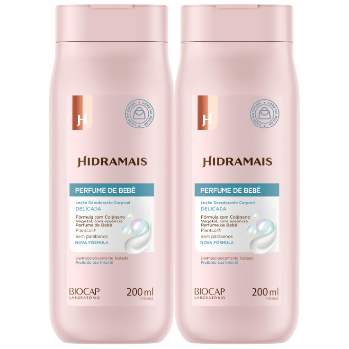 Creme Loção Hidratante Perfume de Bebê 200ml 2 Unidades em Oferta na Shopee