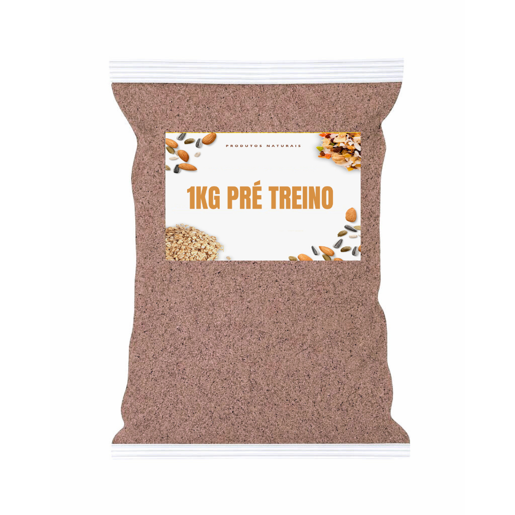 Pré-Treino Natural em Pó – Mix Potente Agora em Embalagem Econômica de 1kg em Oferta na Shopee