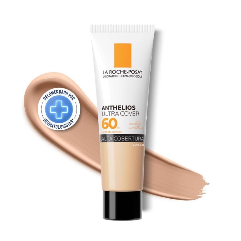 Protetor Solar Facial La Roche-Posay Anthelios Ultra Cover FPS60 Cor 2.0 Com 30g em Oferta na Shopee