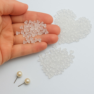 Tarrachas de Silicone Transparente para Brincos, Pacote Atacado 50g a 250g em Oferta na Shopee