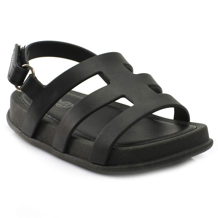 Sandália Infantil Plugt Menina Blogueirinha Confortável Básica Tiras Preto Confortável Macio Leve em Oferta na Shopee