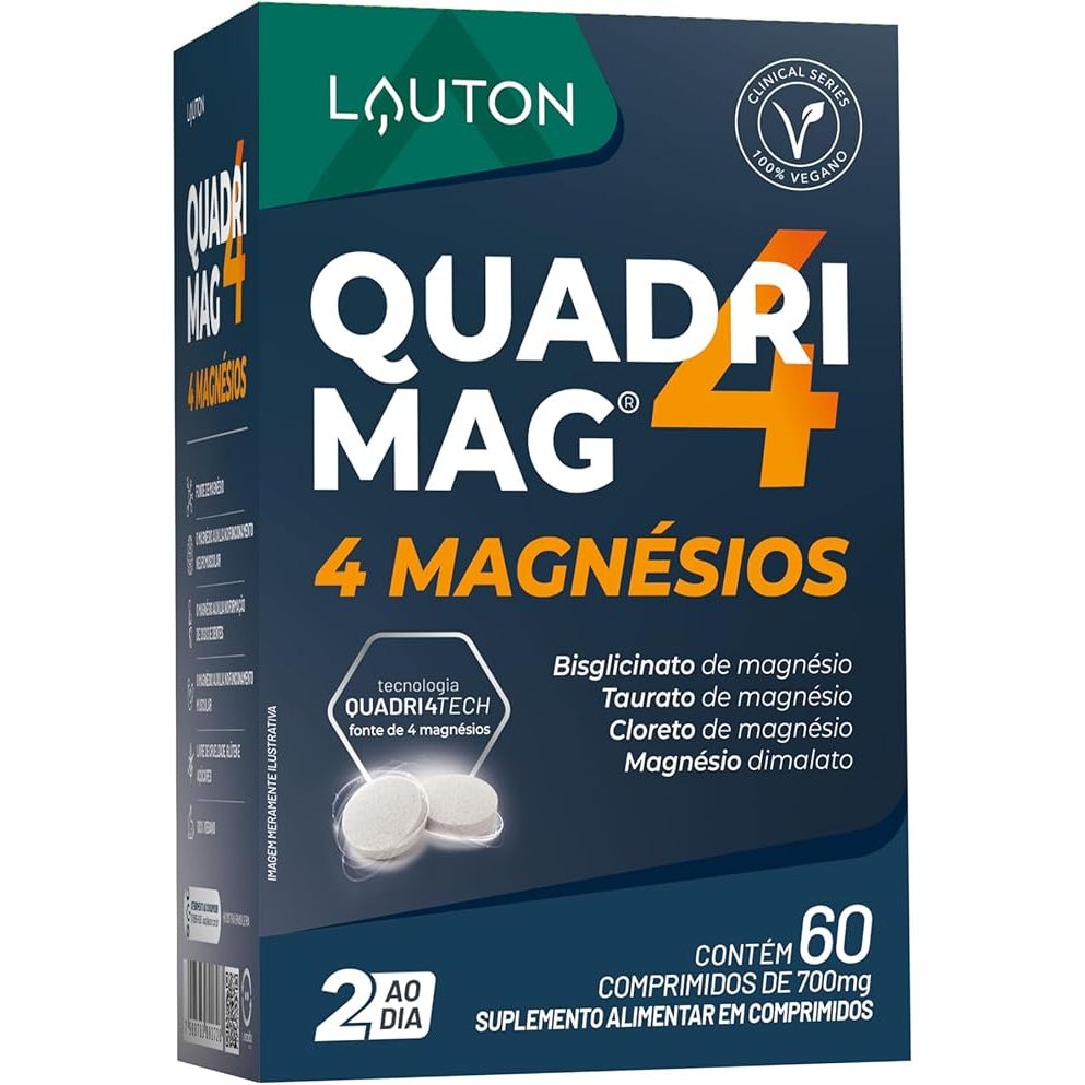 QUADRIMAG® 4 Magnésios 60 cps (Clinical Series) - Lauton em Oferta na Shopee