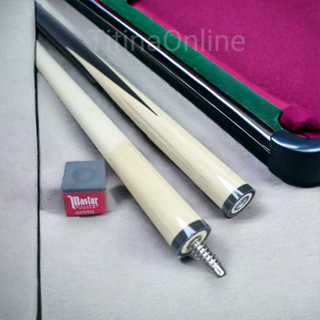 Taco Sinuca Bilhar Bipartido Leve 495gr Madeira Branca 12mm premium profissional em Oferta na Shopee