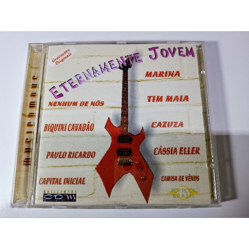 CD Eternamente Jovem - Paulo Ricardo, Capital Inicial, Biquini Cavadão, Em Ótimo Estado