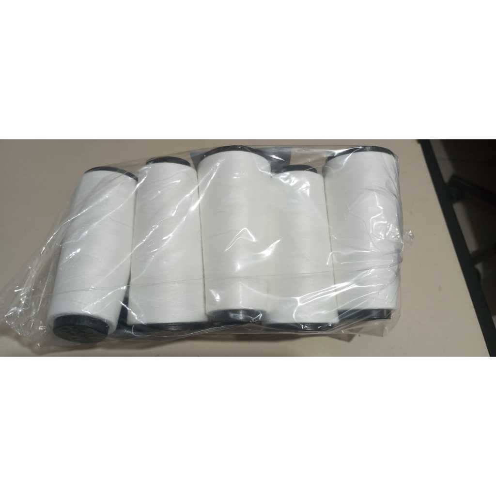 Linha de Costura para a agulha da Reta e de todas máquinas 5 cones com 1000m na cor branca natural. em Oferta na Shopee