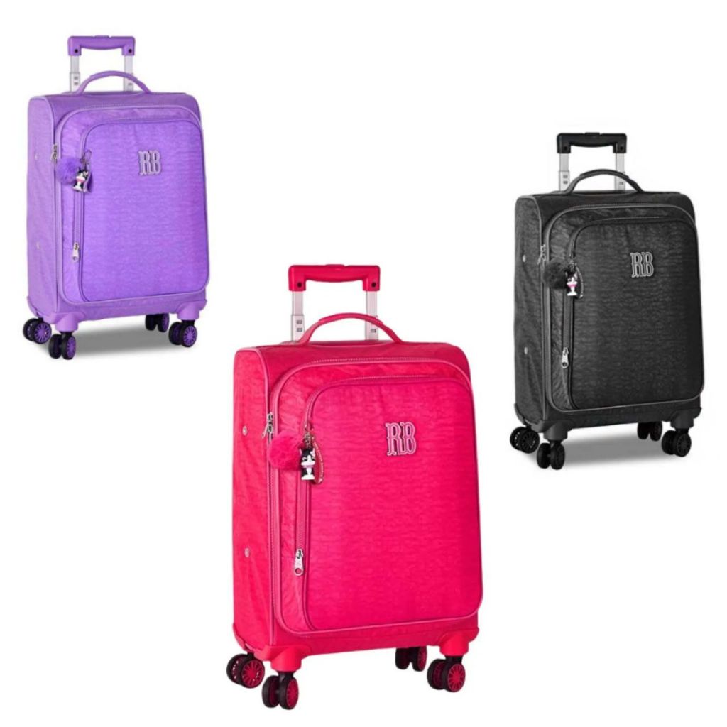 Mala de Bordo Viagem Feminina Rebecca Bonbon Rodinha 360 Clio RB24675 Menina