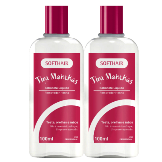 Sabonete Suaveness Tira Manchas De Henna 100ml Softhair 2 Unidades