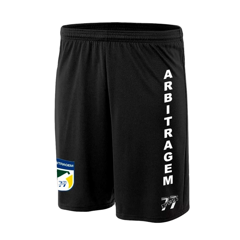Shorts Calção Árbitro Futebol Esporte Juiz Profissional em Oferta na Shopee