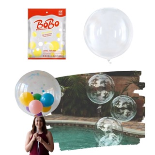 50 Balão Bubble Transparente 24 Polegadas 60cm Decoração Bolha Festa Enfeite Casamento Aniversario em Oferta na Shopee