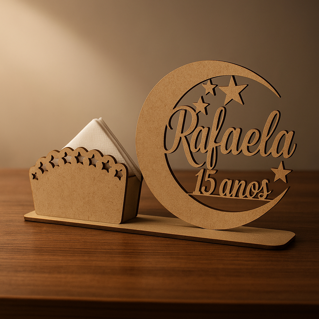 20 Porta Guardanapo MDF Personalizado com Nome e Idade – Lembrancinha 15 Anos em Oferta na Shopee
