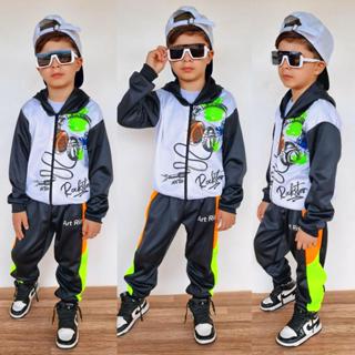 Roupa de menino estiloso calça e casaco conjunto infantil INVERNO em Oferta na Shopee