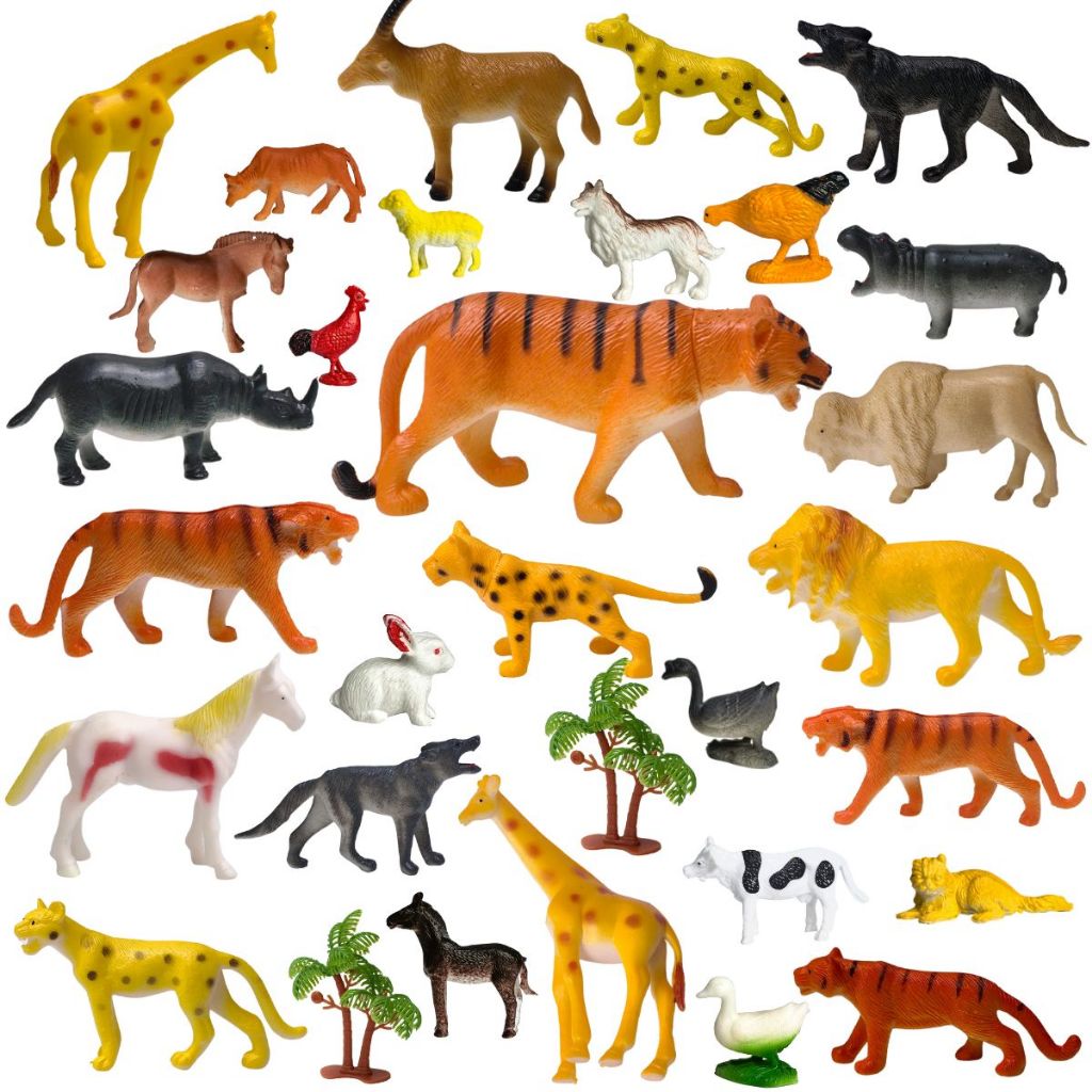 Brinquedo Animais Miniatura Floresta Fazenda Dinossauros Animais Em Miniatura De Brinquedo em Oferta na Shopee