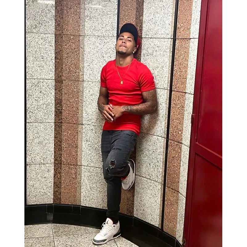 Camisa Justa Canelada Masculina dia a dia em Oferta na Shopee