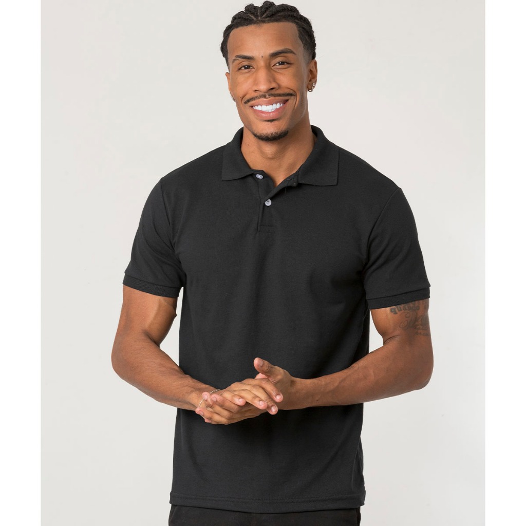 Camiseta masculina Polo alta qualidade varias cores camisa polo algodão Piquet Lisa