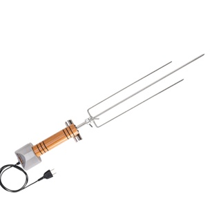 Espeto Giratório elétrico INOX Garra longa em Oferta na Shopee