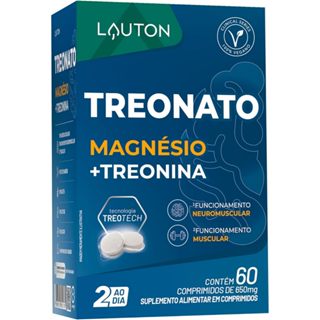 TREONATO Magnésio + Treonina (Clinical Series) 60 cps - Lauton em Oferta na Shopee