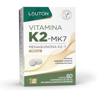 Vitamina K2 MK7 Menaquinona 149mcg (Clinical Series) 60 Cps - Lauton em Oferta na Shopee