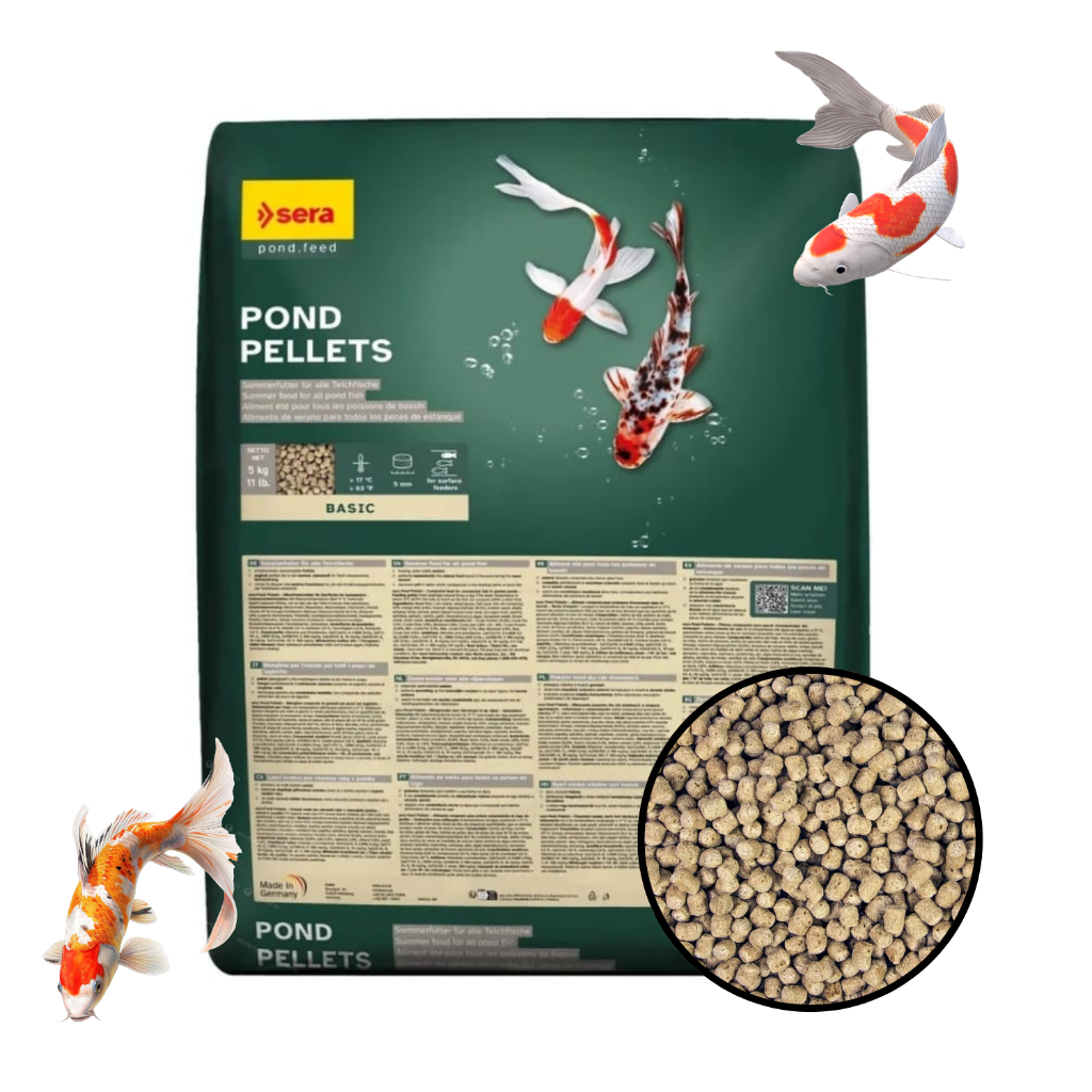 Ração Para Peixes De Lago Sera Pond Pellets 5Kg Tipo Vibrance Carpas Lagos Koi Professional