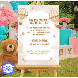 Quadro Placa Decorativa Fundo Bege Balão |Que Bom Que Você Veio MDF em Oferta na Shopee