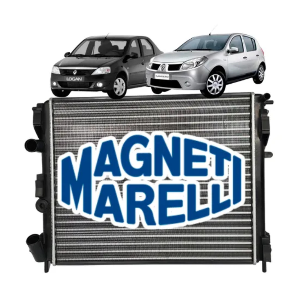 Radiador Magneti Marelli Clio Logan Sandero Symbol 2006 2009 2013 Com Ar