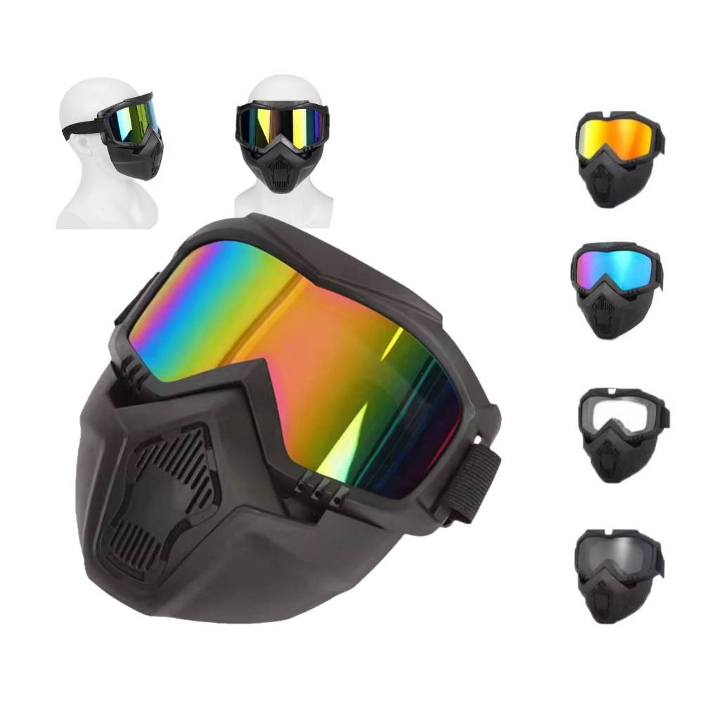 MÁSCARA Óculos Motociclista Motocross Bike Airsoft Trilha NOVA em Oferta na Shopee