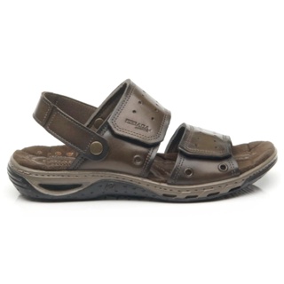 Sandália Masculina Couro Fecho Ajustável Amortech Pegada 131668 em Oferta na Shopee