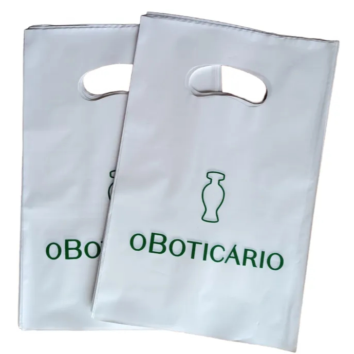 Sacola de plástico com Logo O Boticário tamanho 20x30 PRONTA ENTREGA