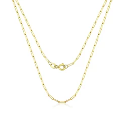 Corrente De Ouro Masculina 18k Cadeado Longa 60cm 2.30gr