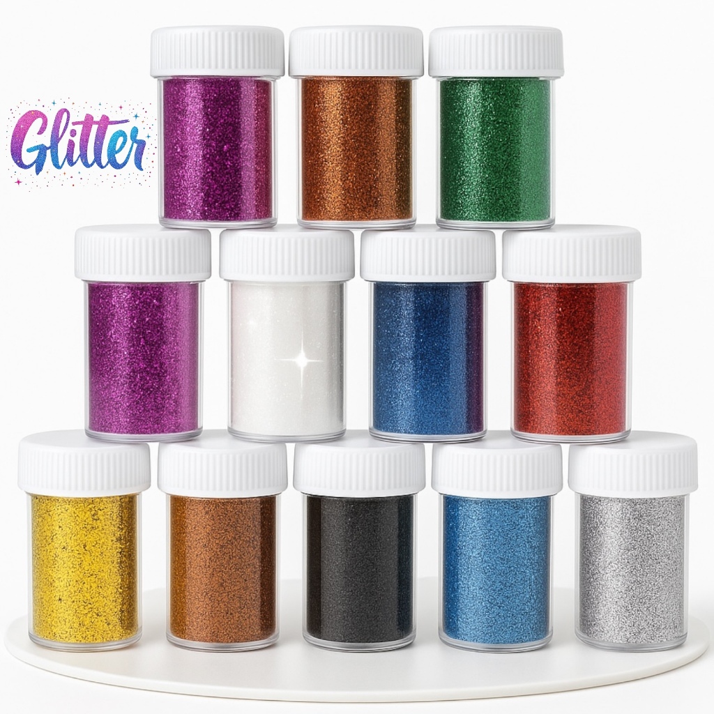 Glitter Ultra Fino 15g Pó Colorido Artesanato Carnaval Unhas Resina Slime Festa Decoração em Oferta na Shopee