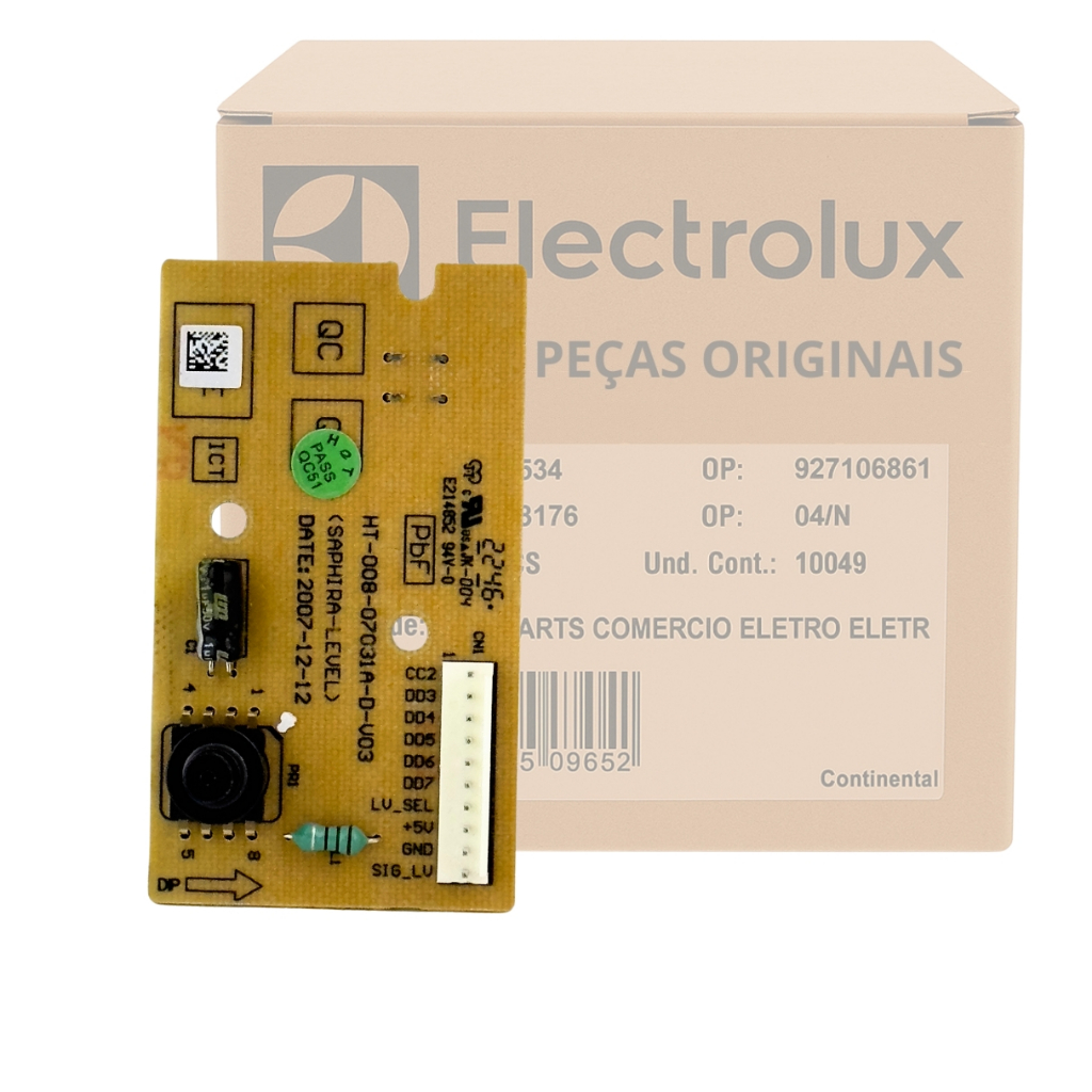 Placa Interface Original Electrolux Com Pressostato A07635801 Compativel Lavadora Lta15 15Kg