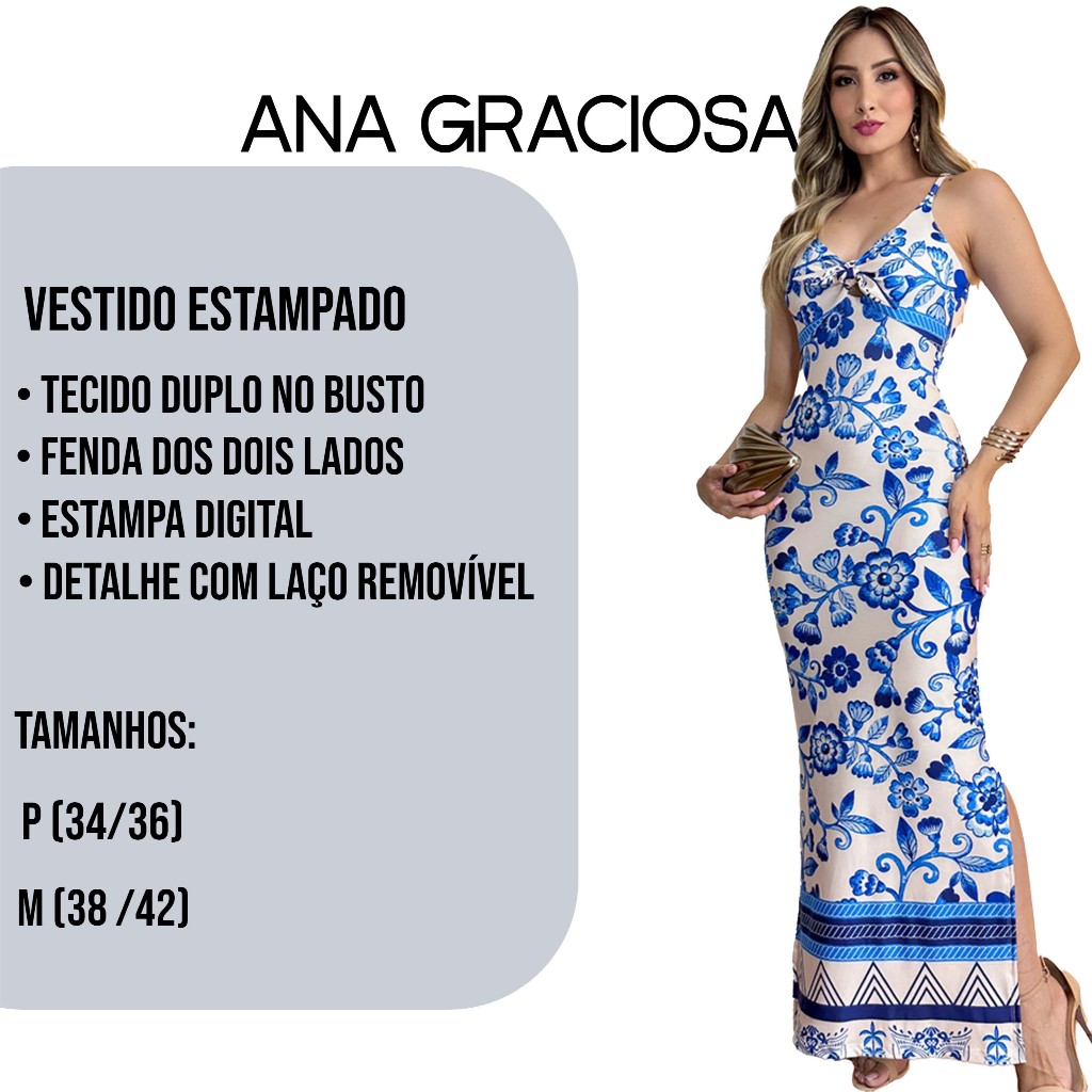 Vestido Longo Barrado inspiração Estampado Suplex Alcinha Detalhe de Laço Alça Regulável em Oferta na Shopee