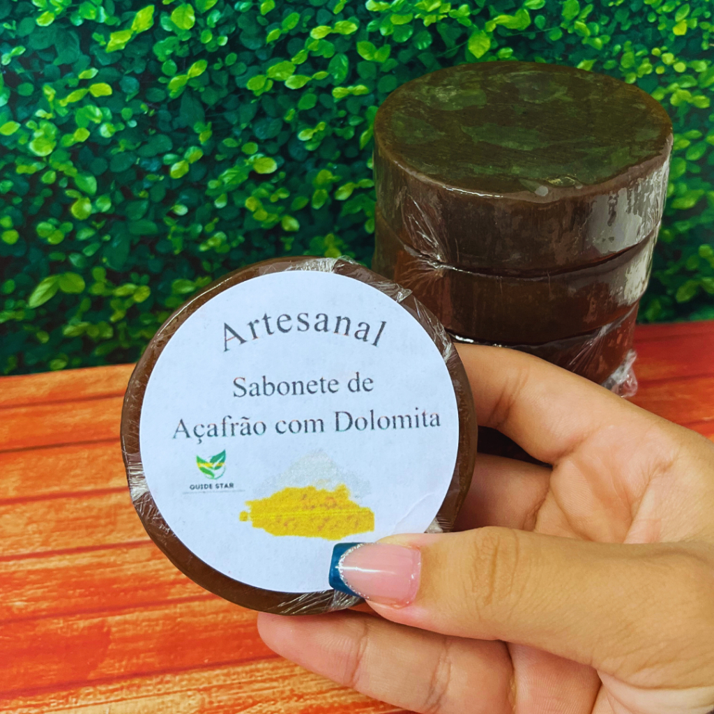 Sabonete Açafrão com Dolomita Depilatório e Clareador em Oferta na Shopee