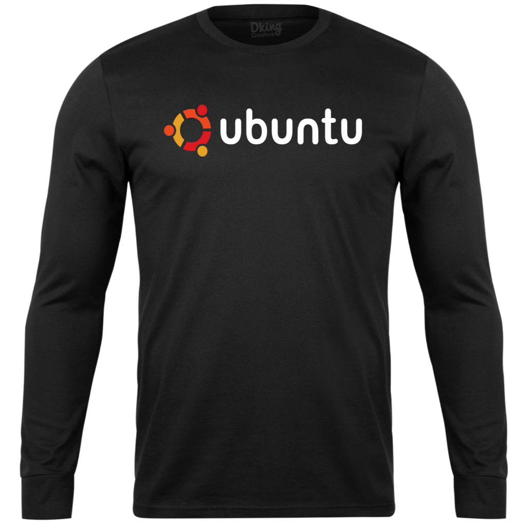 Camiseta Ubuntu Sistema Linux Informática Programação Programador Developer Nerd Geek Manga Longa