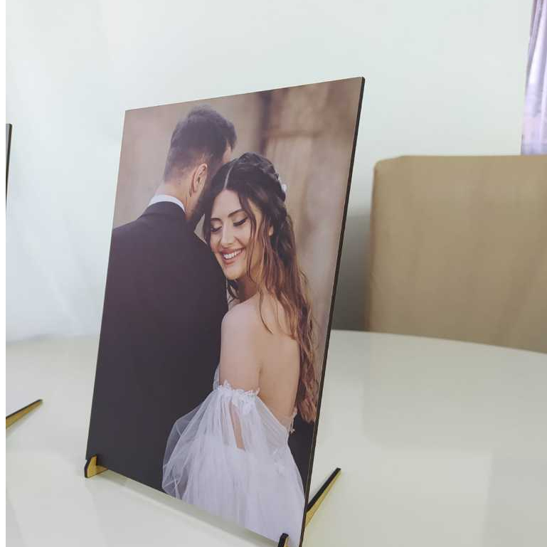 Quadro quadrinho de mesa personalizado com sua foto